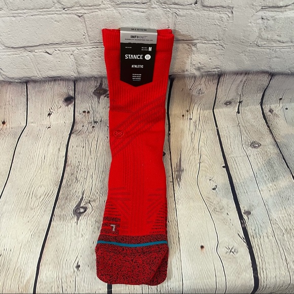 Stance Athletic Red Crew Socks